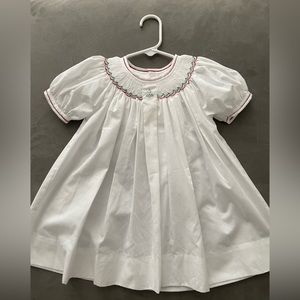 Smocked Christmas Dress (12 month)